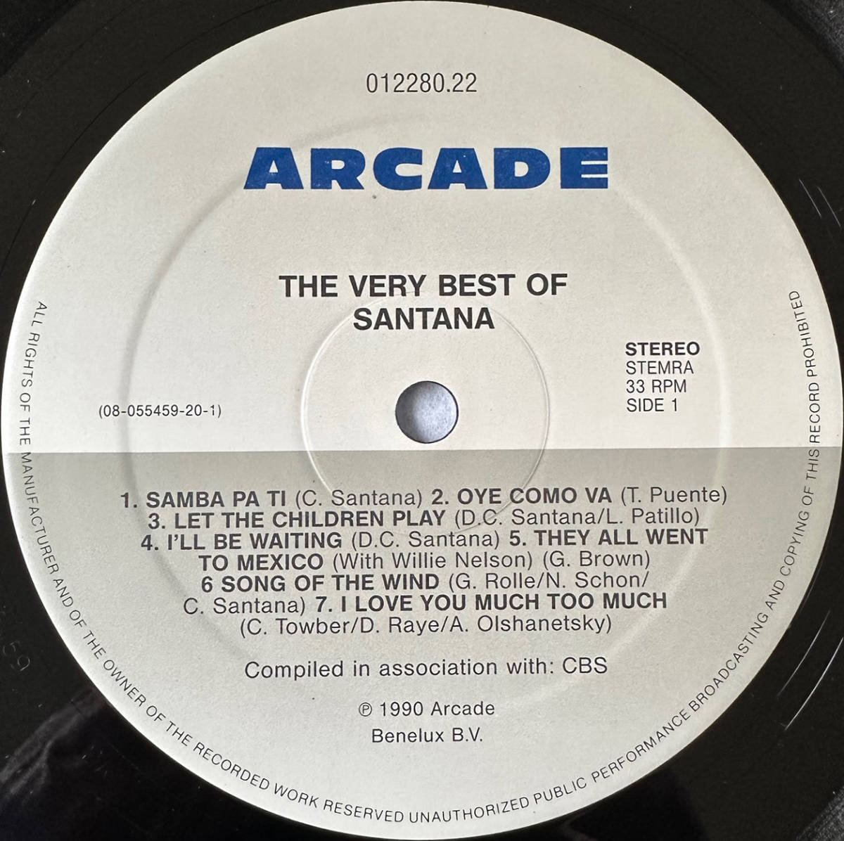 ■1990年 オリジナル Netherlands盤 Santana - The Very Best Of 2枚組 12”LP 01 2280 22 Arcade_画像3