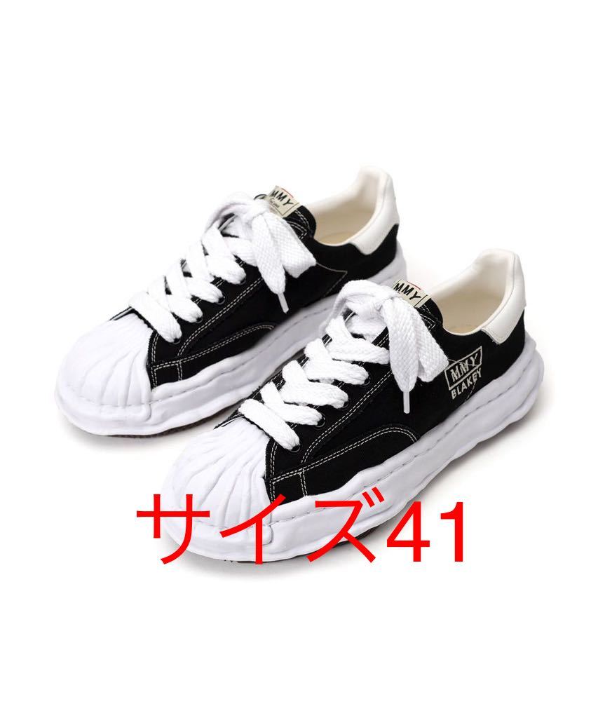 黒41 即決 国内正規新品 Maison Mihara Yasuhiro BLAKEY OG Sole Canvas Low-top Sneaker Black メゾン ミハラ ヤスヒロ キャンバス