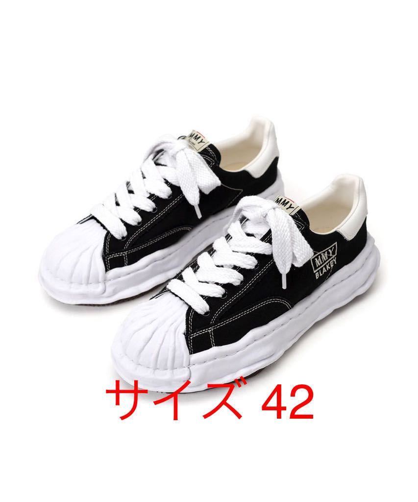 黒42 即決 国内正規新品 Maison Mihara Yasuhiro BLAKEY OG Sole Canvas Low-top Sneaker Black メゾン ミハラ ヤスヒロ キャンバス