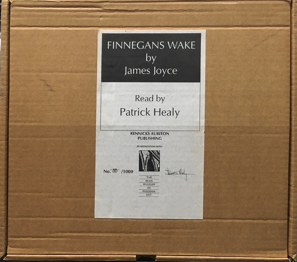 CD17枚セット 除籍『Finnegans Wake By James Joyce Read by Patrick Healy ジェイムズ・ジョイス』Renwicks Auriton Publishing 1992年_画像1