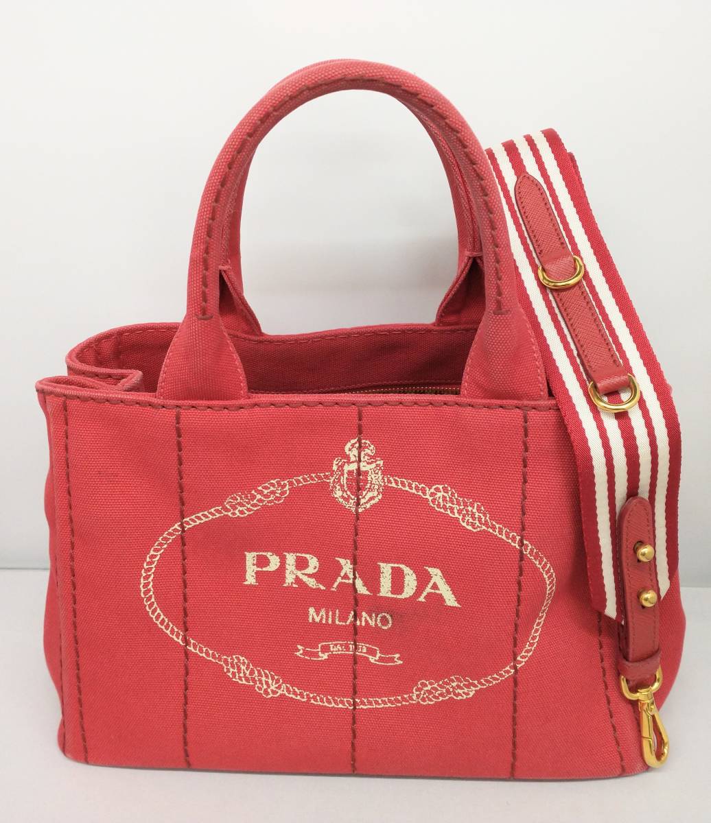 注目ショップ PRADA プラダ 1BG439 2WAY カナパ ハンド ショルダー