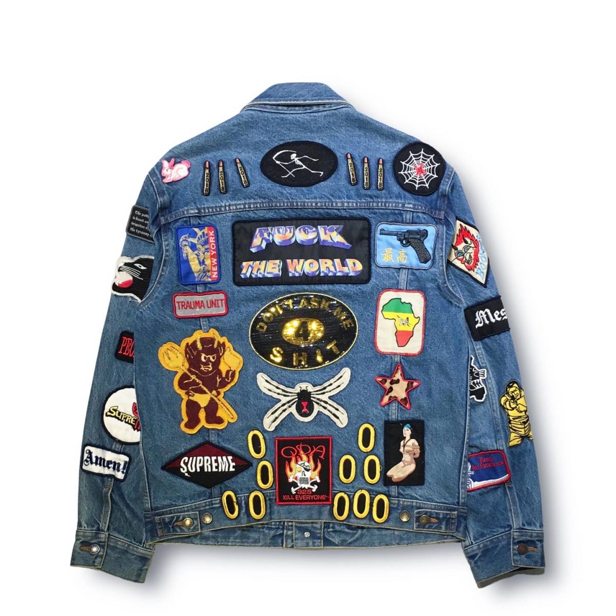 18ss Supreme Patches Denim Trucker Jacket シュプリーム パッチ