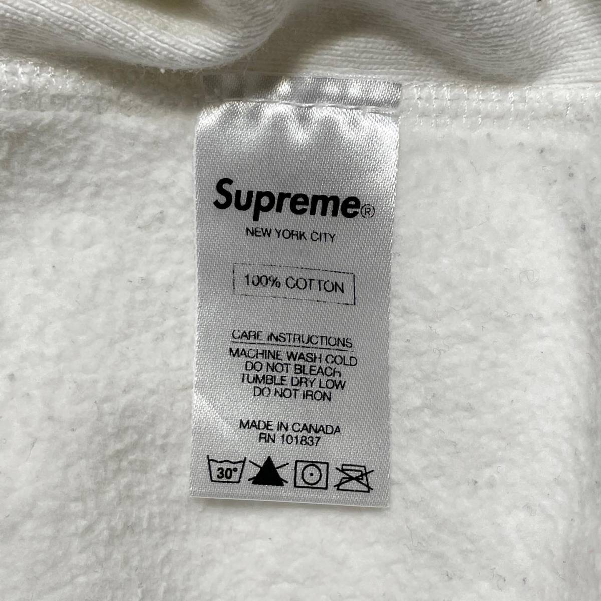 14aw Supreme box logo hoodie white ボックスロゴフーディー M