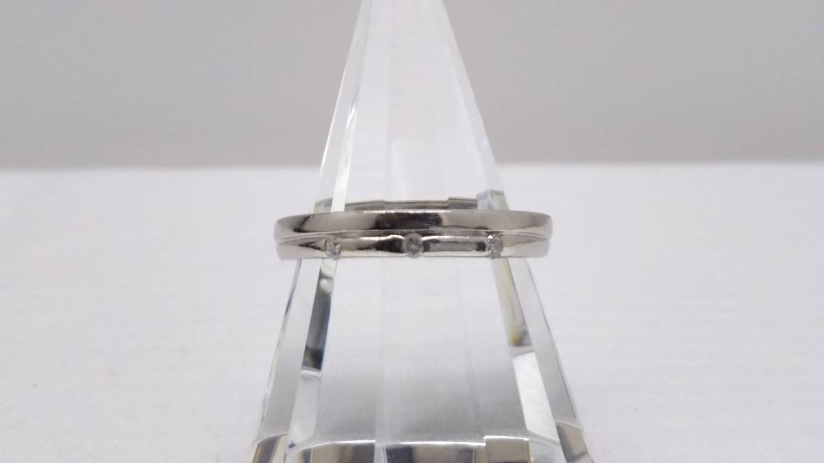 【2024】三越のお歳暮・冬ギフト Pt900 #21/ダイヤ付き/6.0g リング プラチナ台