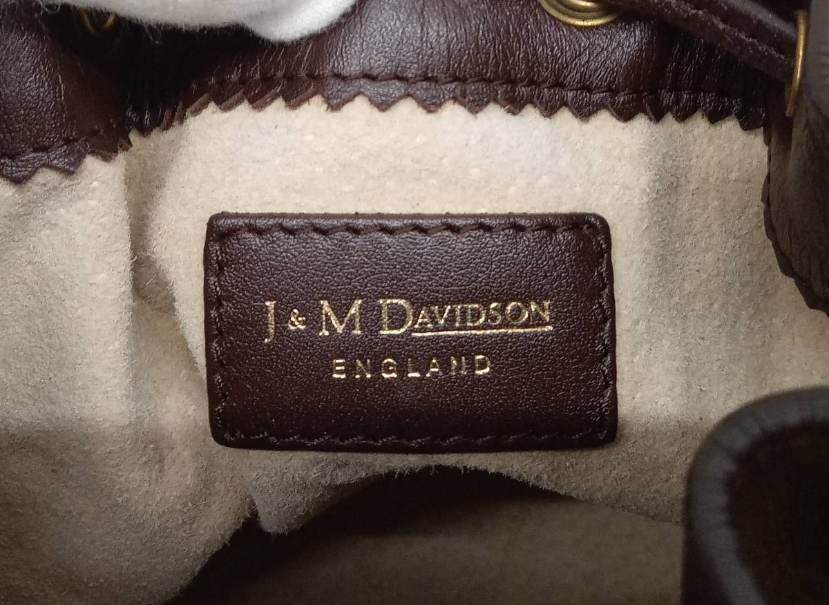 J＆M DAVIDSON ジェイアンドエム デヴィッドソン ハラコ 巾着型 バッグ_画像5