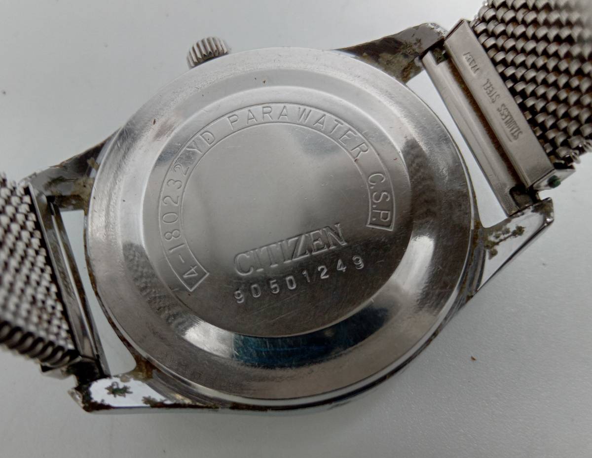 【ジャンク】 CITIZEN シチズン ホーマーデイト 手巻き メンズ 腕時計 シルバー文字盤 4-180232 アナログ アンティーク ヴィンテージ