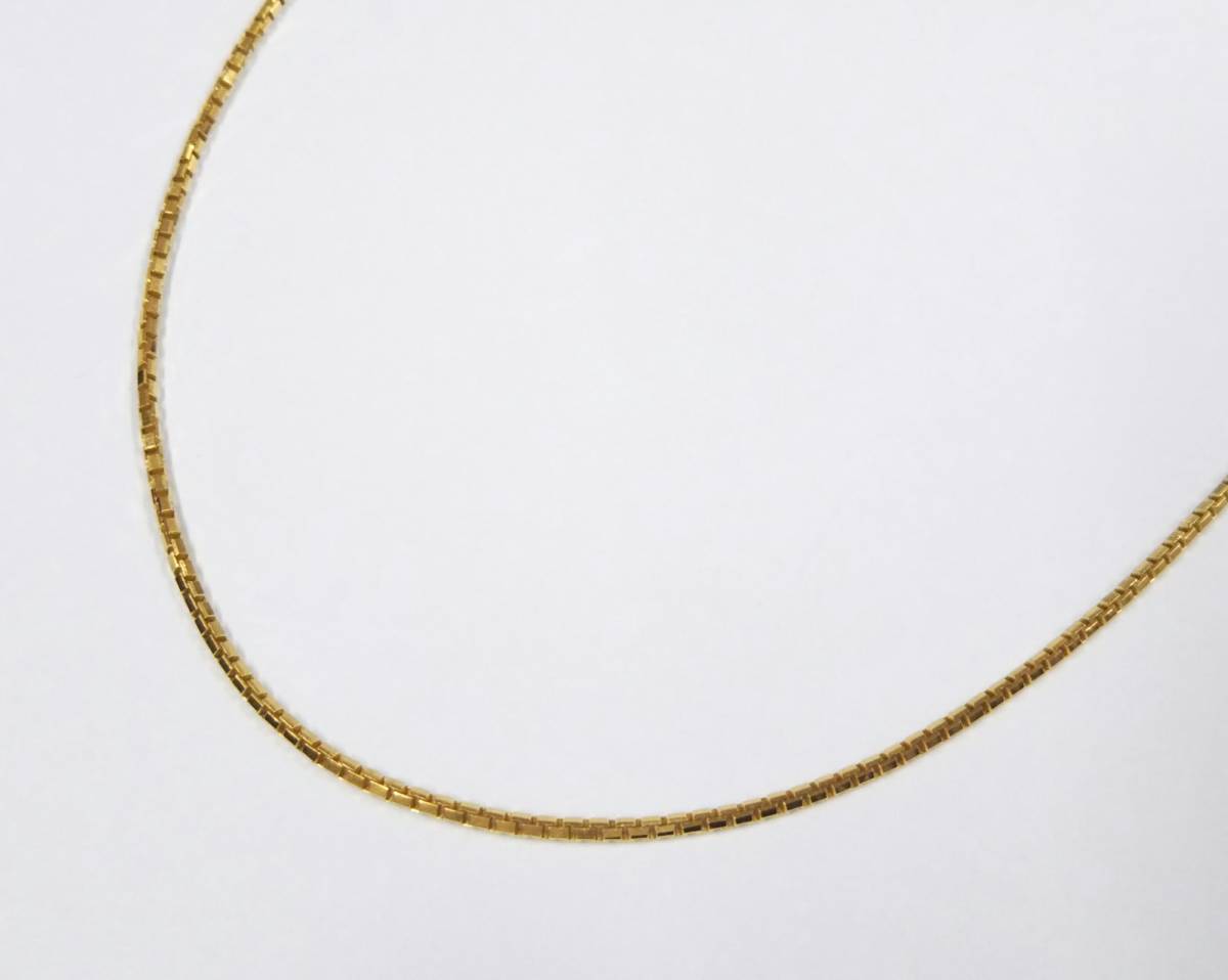 クリーニング済】K18 ゴールド ネックレス 総重量約5.0g 約40cm