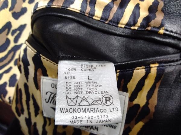 WACKO MARIA ワコマリア シングルライダース レザージャケット 牛革