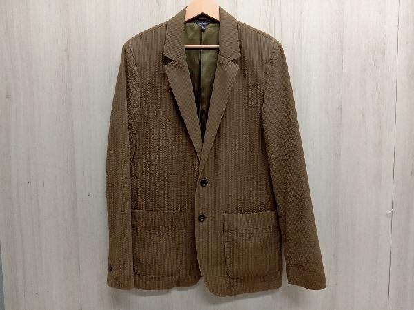 『1年保証』 L.L.Bean 50年代 筆記体黒タグ ヴィンテージ テーラード ジャケット(綿100)サッカー・リップル生地 ブラウン 男性用