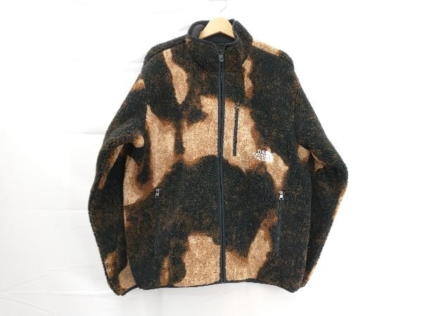 【NA521001】Supreme×THE NORTH FACE シュプリーム×ザ・ノースフェイス Bleached Denim Print Fleece Jacket ボア フリースジャケット