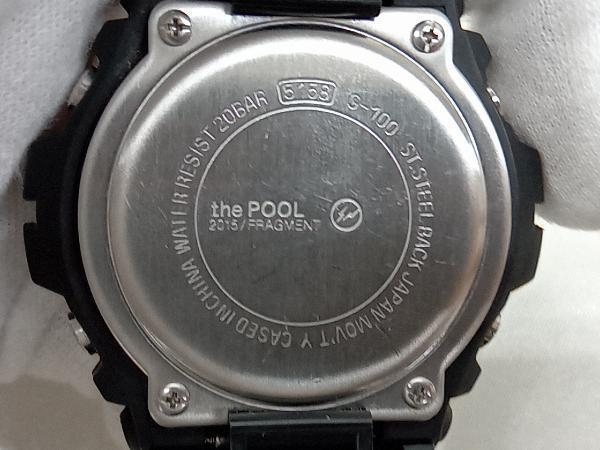 【CASIO】G-SHOCK G-100 クォーツ 黒 時計 腕時計 中古 コラボモデル the POOL青山_画像2