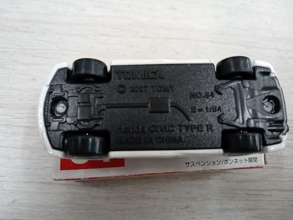 現状品 トミカ No.54 Honda シビック TYPE R 赤箱 ロゴ白字 中国製_画像6