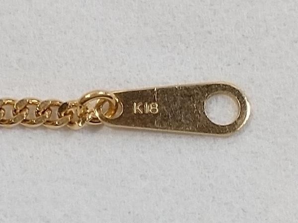 造幣局刻印入り】 K18 (総5.1g) 39cm/二面喜平 チェーン テザイン