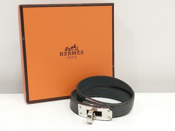 HERMES エルメス ドゥ ブルトゥール ケリー レザー ブレスレット