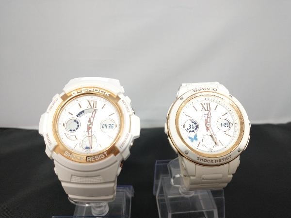 ジャンク 【セット売り】CASIO カシオ G-SHOCK ジーショック ラバーズコレクション2018 AW-591LF BABY-G BGA-150LF 腕時計 ペア_画像1