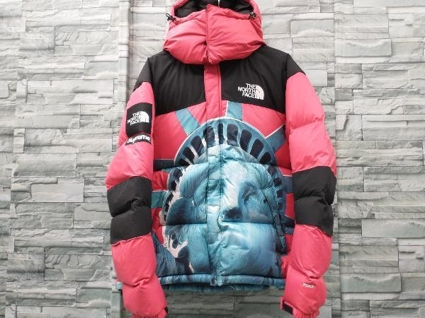 THE NORTH FACE×SUPREME/ザノースフェイス/シュプリーム/STATUE OF LIBERTY BALTORO JACKET /ダウンジャケット/Mサイズ/レッド