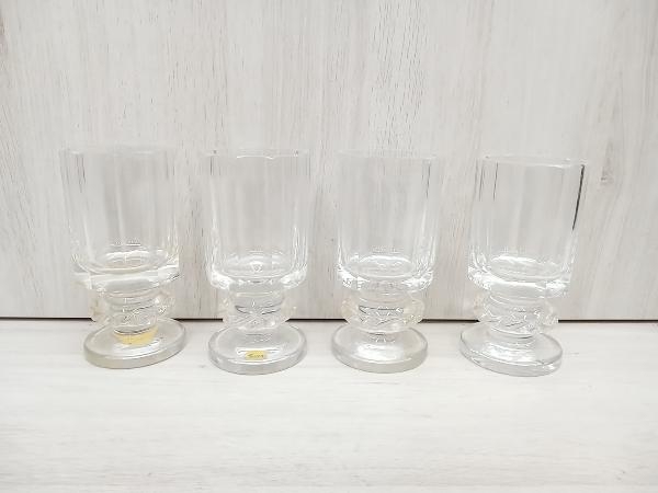 Moser モーゼル グラス ビールグラス 4点セット 高さ約16cm 直径約7.5cmの画像1