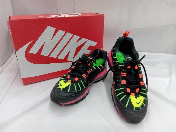 NIKE AIR MAX 98 NEON ナイキ エアマックス 98 ネオン スニーカー CI2291-083 27.5cm 箱あり ブラック ネオン