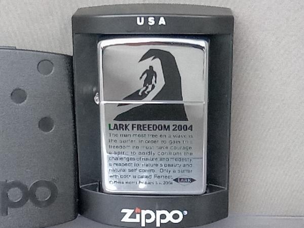 楽天スーパーセール】 【未着火品】 Zippo LARK FREEDOM 2004 たばこ