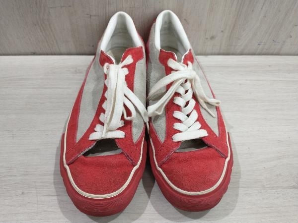  through year CONVERSE Converse sneakers leather Coach 90s made in Japan Vintage 25.0cm red present condition goods 