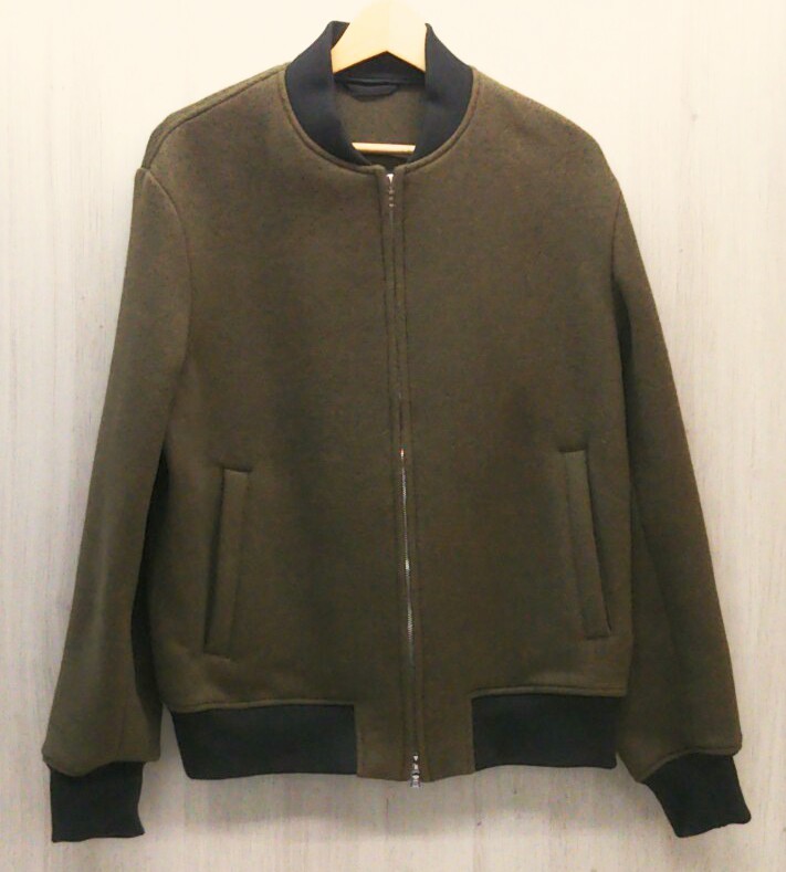 SOVEREIGN UNITED ARROWS ソブリン ユナイテッドアローズ リブブルゾン【L】ブラウン系 ダブルフェイス【1125-699-7872】日本製 メンズ_画像1