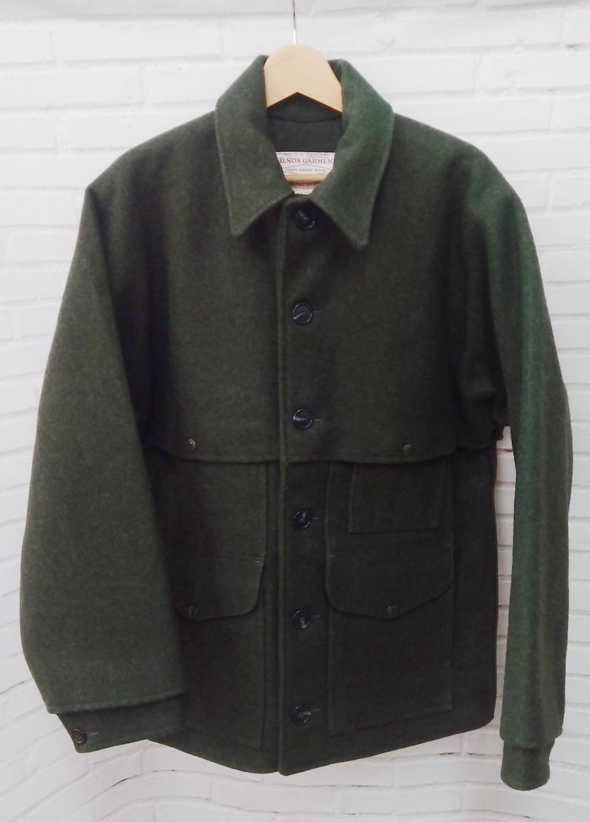 美品 FILSON / フィルソン / 90s USA製 ダブルマッキーノジャケット / Lサイズ / グリーン / ウール / アウター_画像1