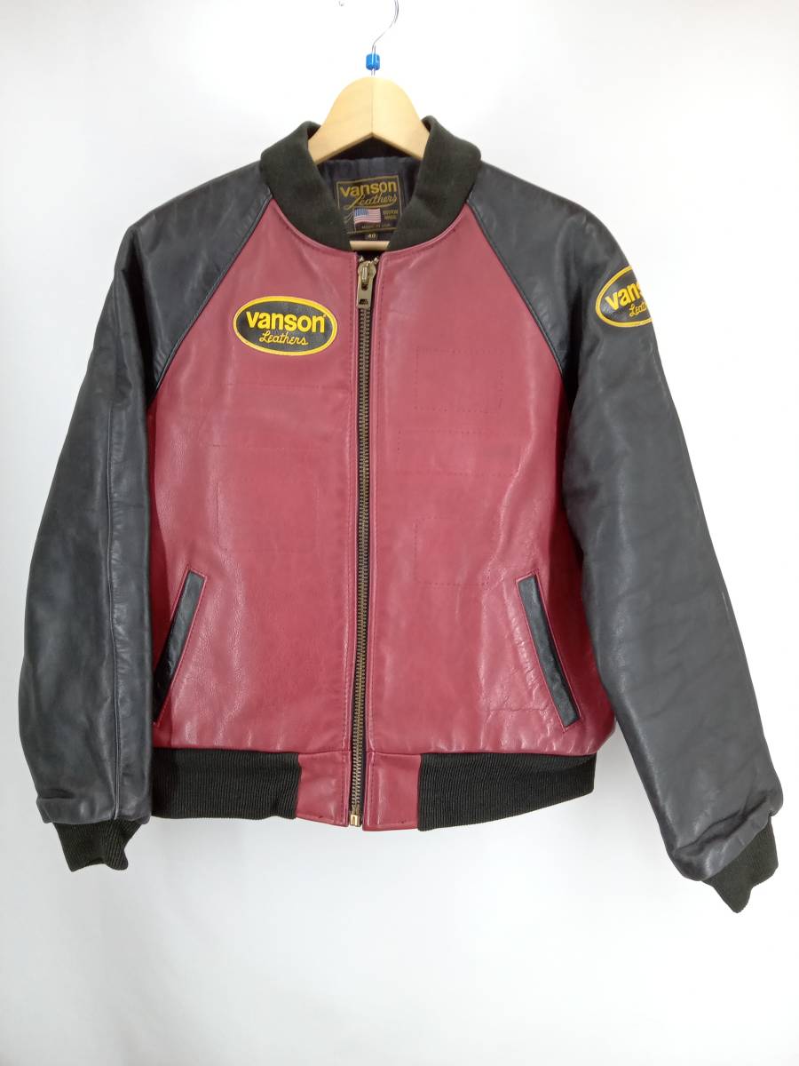 ☆ VANSON バンソン シングルライダース 本革 レジャージャケット