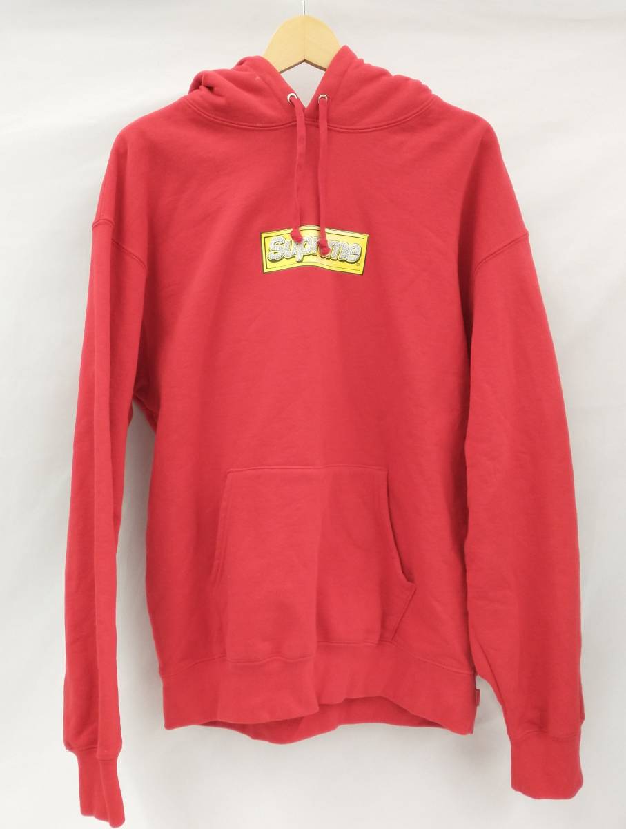 Supreme/Bling Box Logo Hooded Sweatshirt Red/size:L/シュプリーム/パーカー/レッド