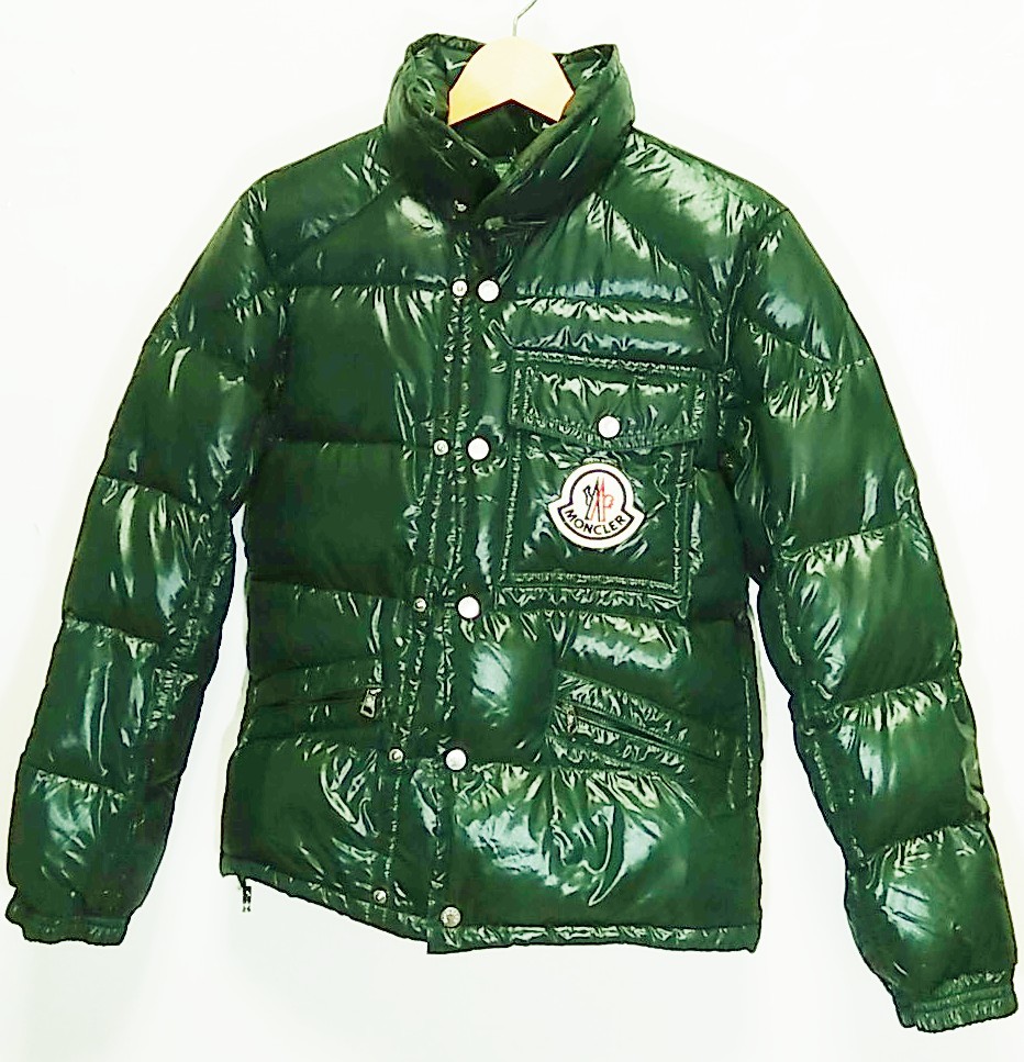 MONCLER チェックナイロンフルジップダウンジャケット(COMBLOUX) www