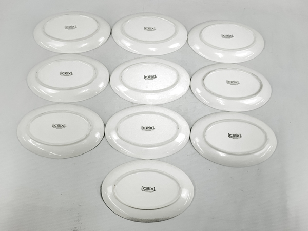 ICRIX 楕円形 白皿 中小 皿 20枚セット 食器 プレート 洋食器 中古 N6853097の画像5