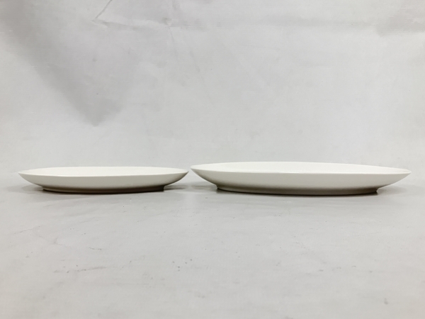 ICRIX 楕円形 白皿 中小 皿 20枚セット 食器 プレート 洋食器 中古 N6853097の画像3