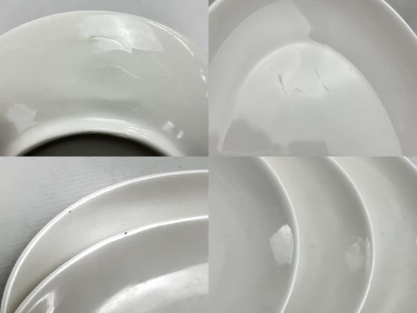 ICRIX 楕円形 白皿 中小 皿 20枚セット 食器 プレート 洋食器 中古 N6853097の画像9