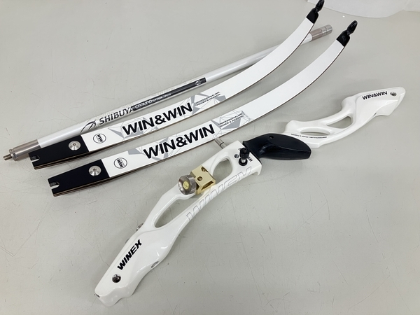 WIN&WIN ハンドル WINEX リム WINACT-VT アーチェリー ハードケース付き セット ジャンク K7169236の画像7