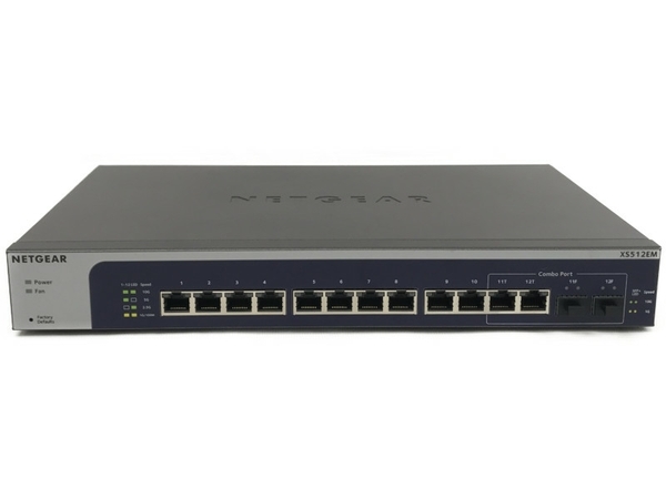 NETGEAR XS512EM マルチギガ 10G 12ポート ネットワーク機器 N7248828