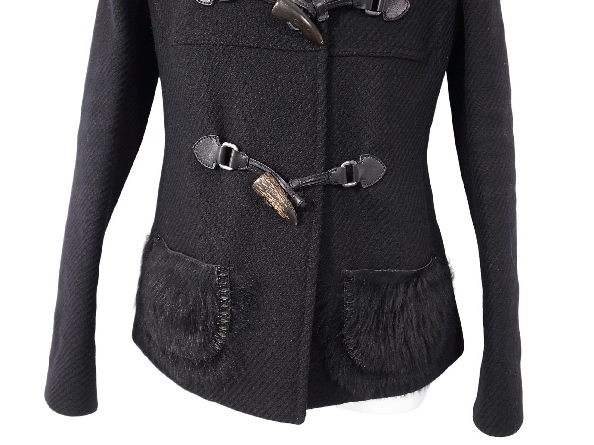 ○日本正規品○ PRADA プラダジャパン ファー付 ダッフルコート