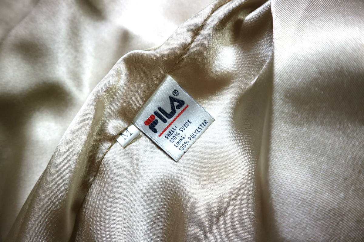 程度良好！◆FILA フィラ スエードレザー レザージャケット/コート◆大きめM-Lサイズ相当（身長174-177センチ位）_画像10