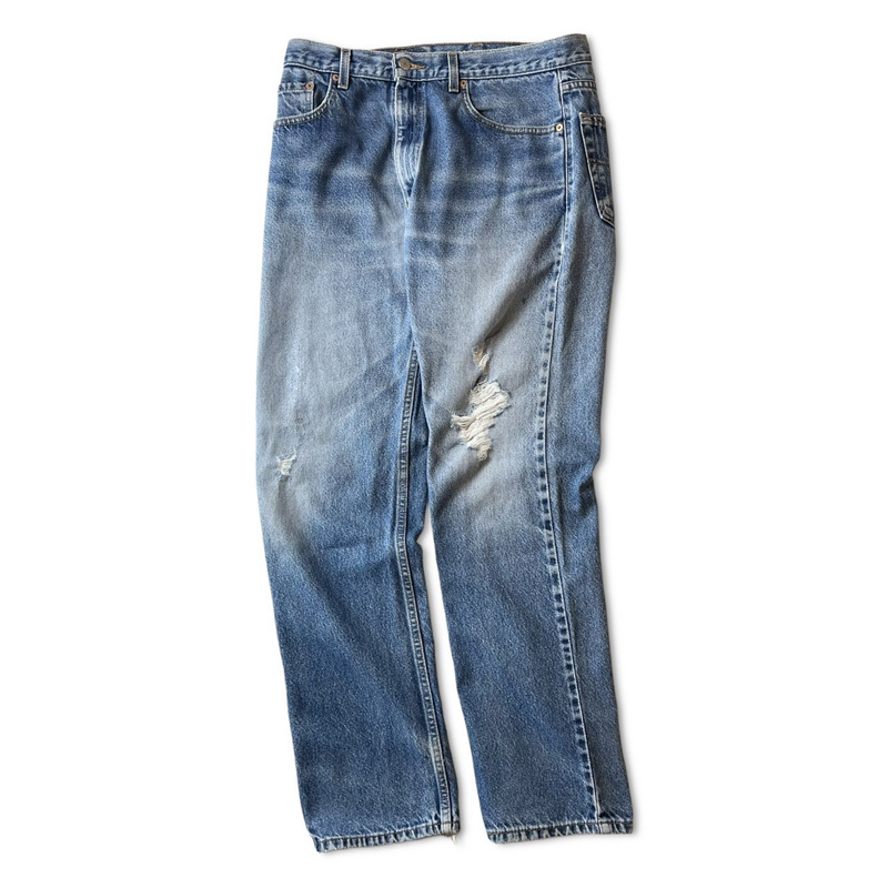 全国宅配無料 00s Levis 505 0216 クラッシュ デニム パンツ 34 32