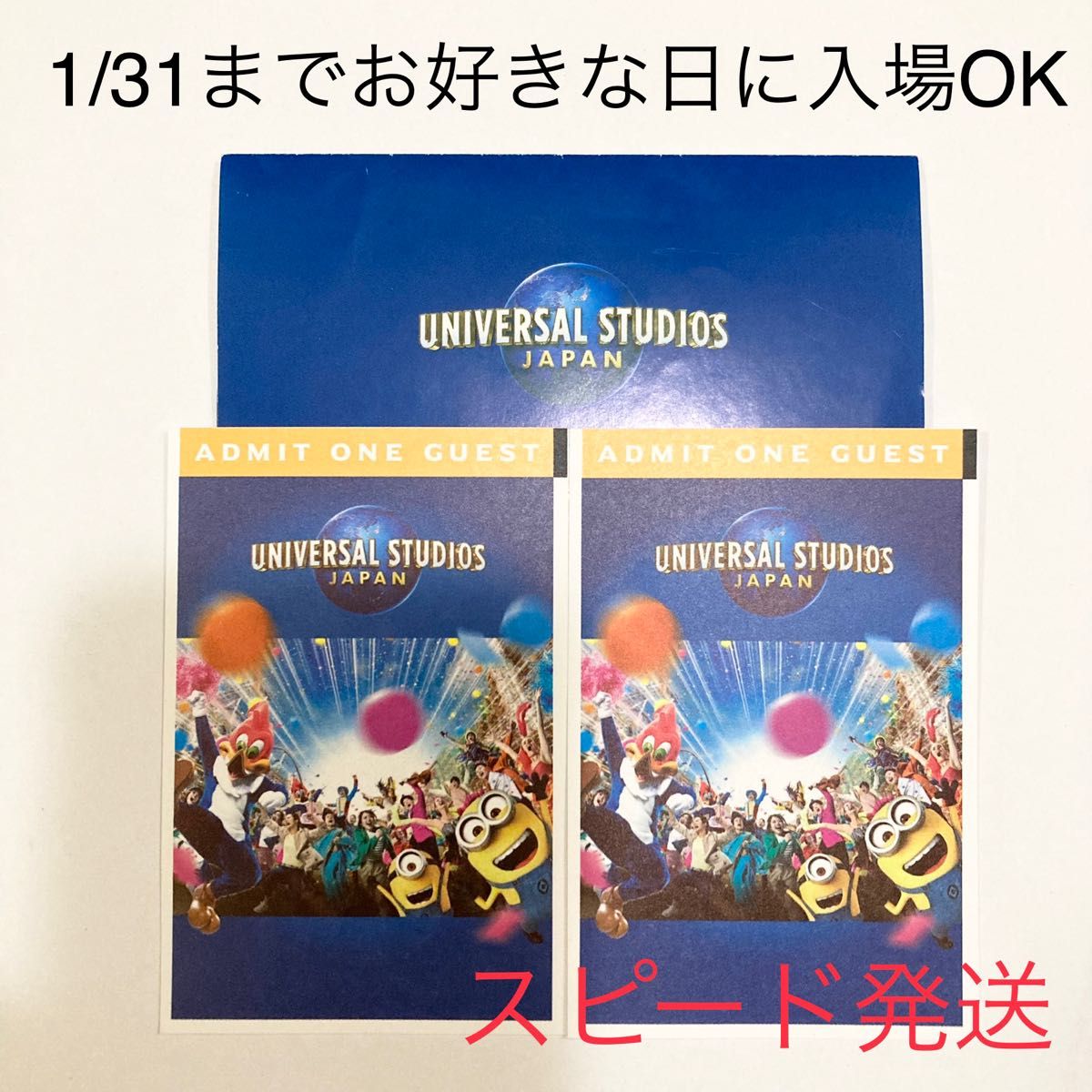 ユニバーサルスタジオ USJ 大人2人分 チケット ユニバーサルスタジオ USJ 大人2人分 チケット