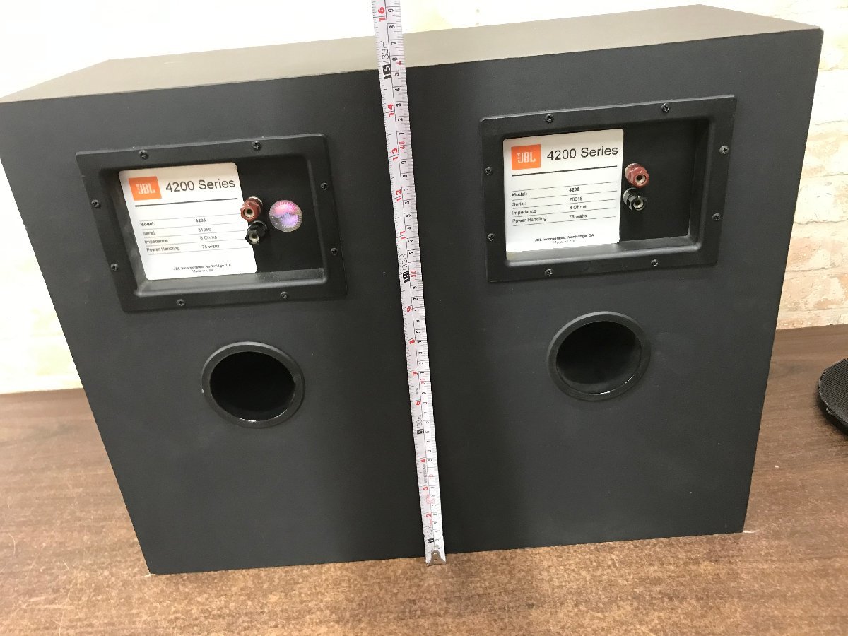 Yahoo!オークション - 中古品 JBL 4208 モニタースピーカー ペア Yahoo!オークション - 中古品 JBL 4208 モニタースピーカー ペア