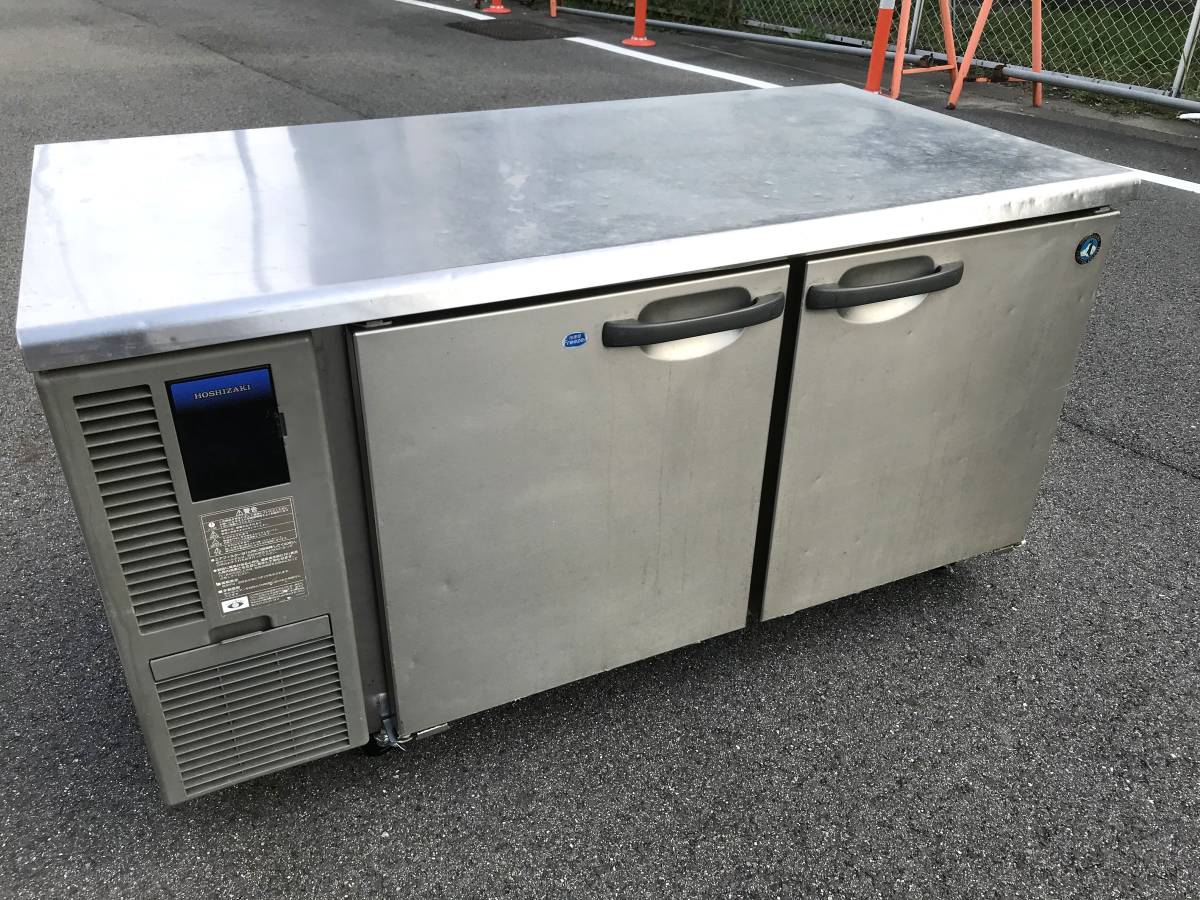 2015年製 ホシザキ 業務用 テーブル形 冷凍冷蔵庫 1凍1蔵 RFT-150SDF キャスター仕様 コールドテーブル 台下冷蔵庫
