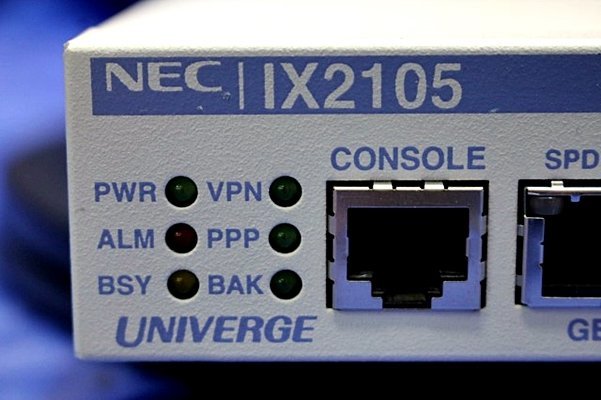 ◆6台入荷◆ NEC/VPN対応高速アクセスルータ UNIVERGE ◇IX2105◇ 43080Yの画像3
