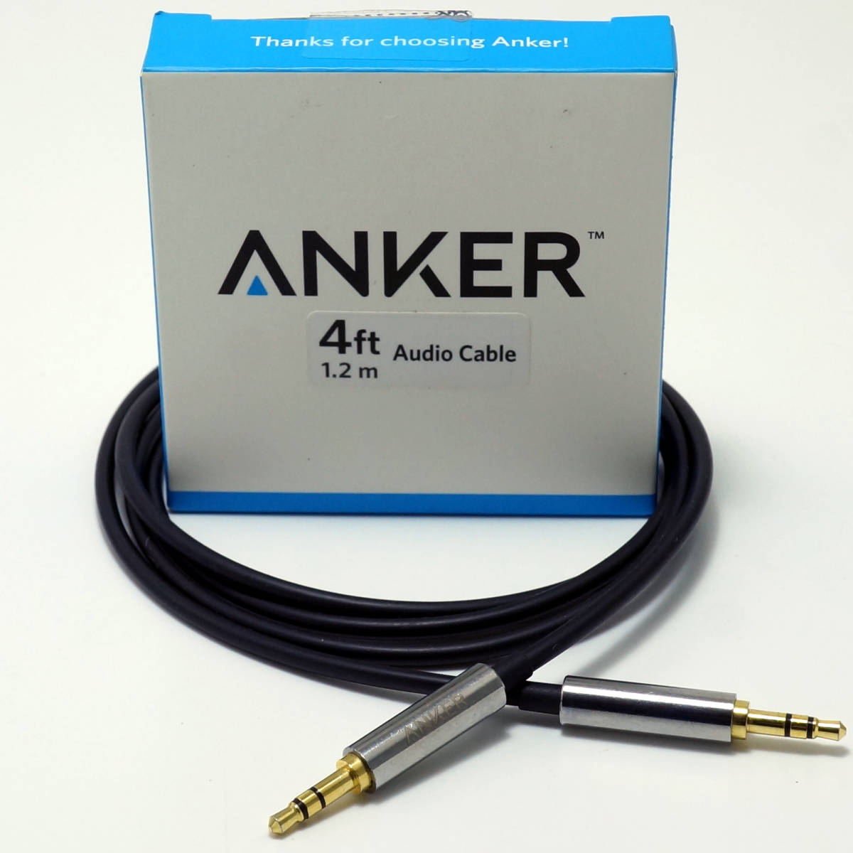 ANKER SoundLine 3.5mm オス-オス オーディオ ケーブル 1.2m 4ft　アンカー A7123_画像1