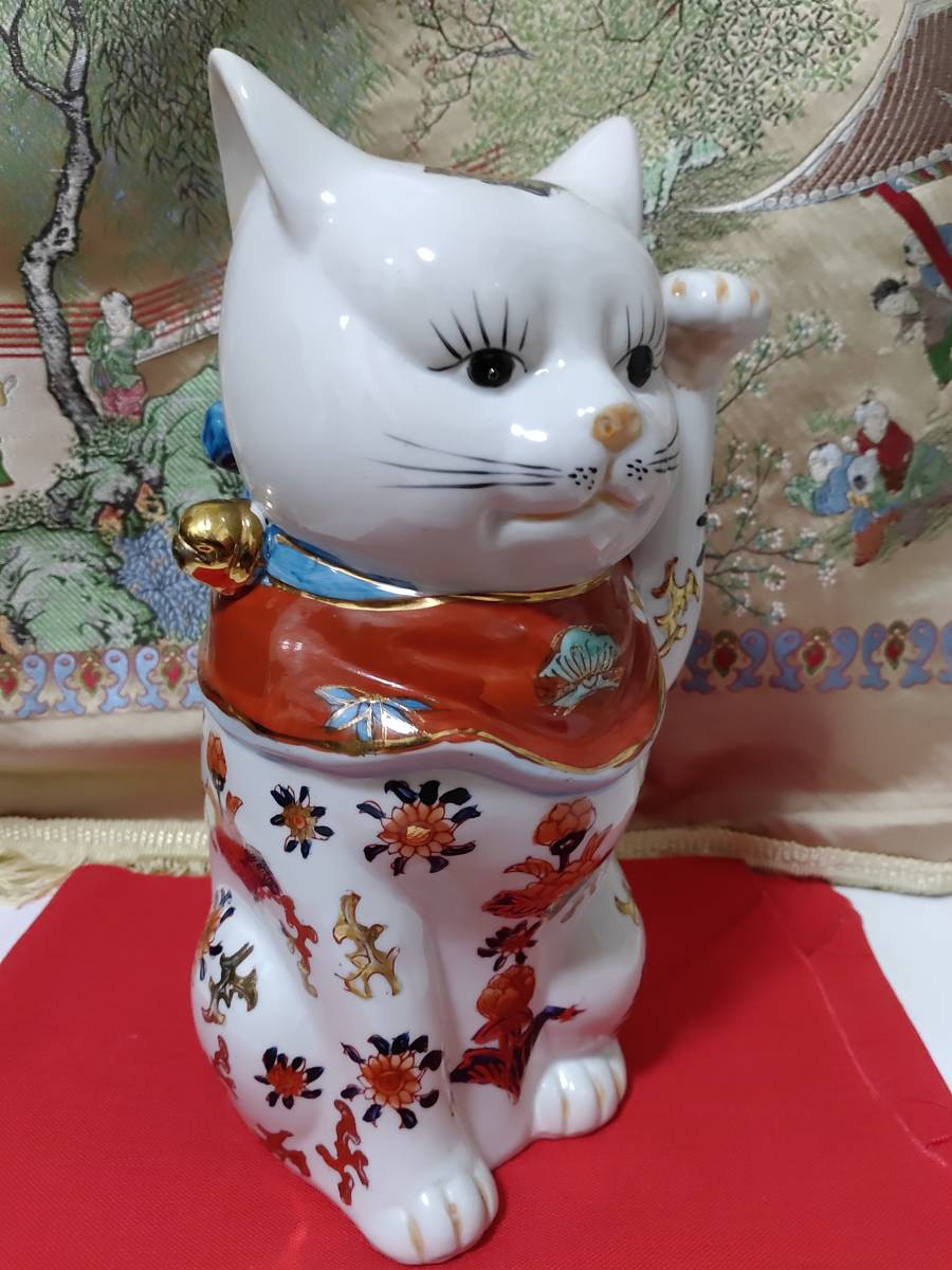 匿名配送】瀬戸焼 招き猫 ゴールド 新品未使用 招福 商売繁盛 縁起物