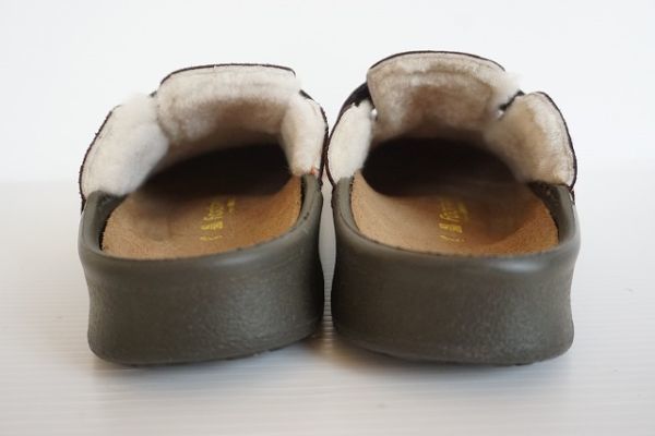 【即決】Footprints BIRKENSTOCK 461881 ビルケンシュトック メンズ シューズ サンダル スエード 裏ボア 濃紫系 サイズ:28 【794225】_画像5