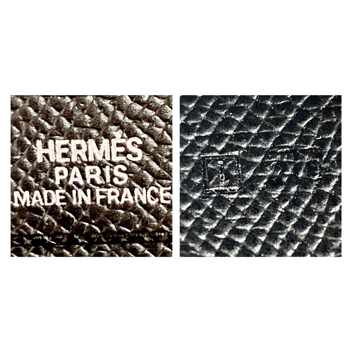 店内全品ポイント2倍!! HERMES エプソン アジェンダ 手帳カバー ブラック