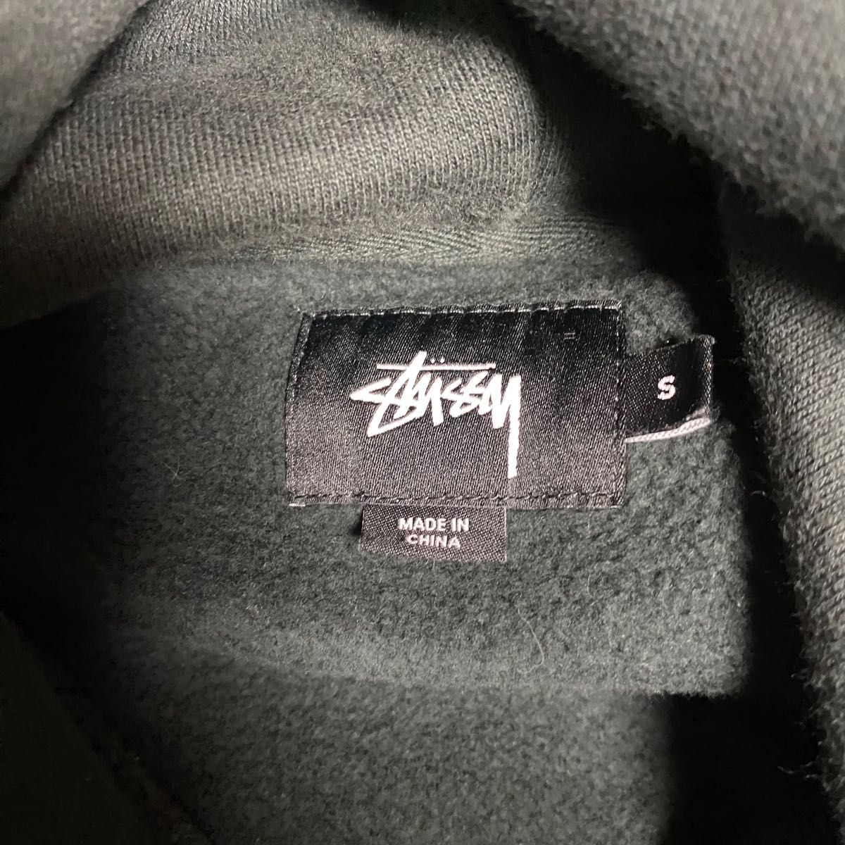 STUSSY/ステューシー　レアデザイン　プルオーバーパーカー　裏起毛　ユニセックス　M相当　メンズS ストリート　古着