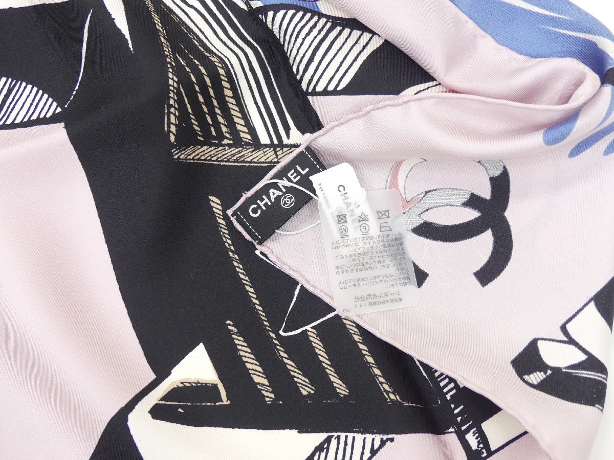 新品□送料無料□ 新作 未使用 CHANEL スカーフ ピンクAA8765 23C 国内
