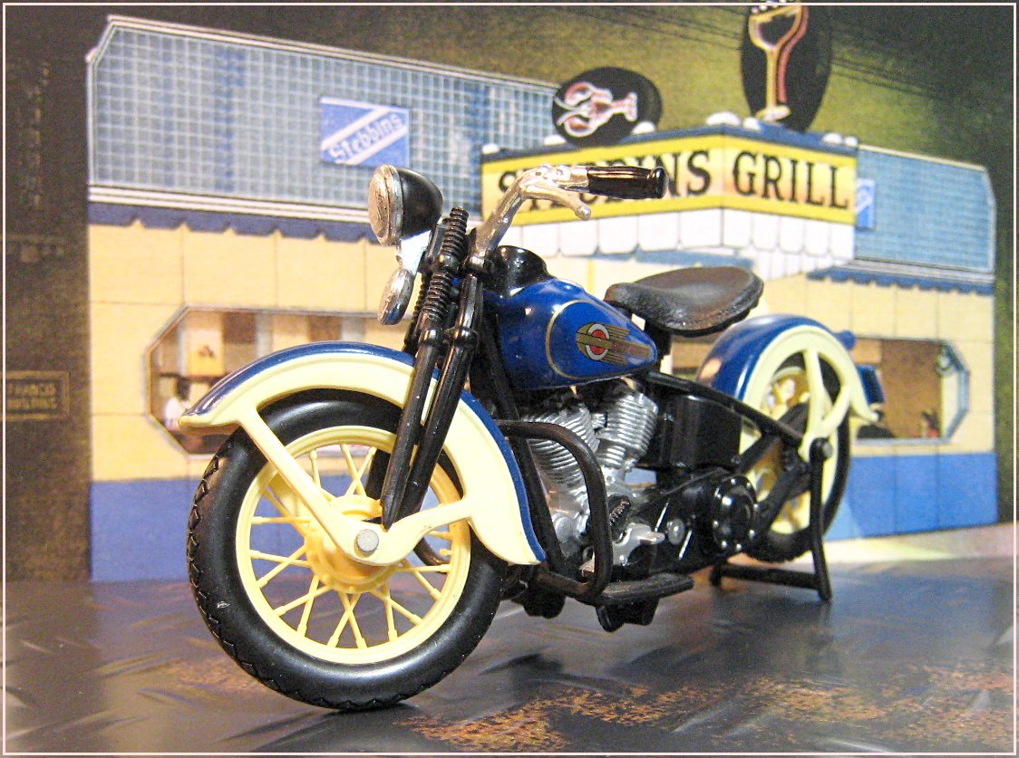 Maisto マイスト 1/18 Harley ハーレー 1936 EL Knucklehead ナックルヘッド 本体のみ クラシック レトロ ノスタルジー バイク オートバイ_画像3
