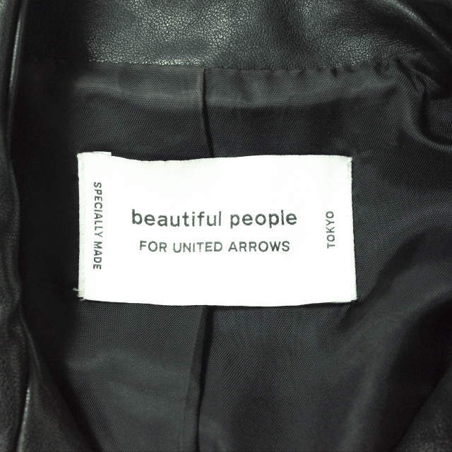 beautiful people x UNITED ARROWS beautiful People special order sheep leather double rider's jacket 1570402401 140 black g10411