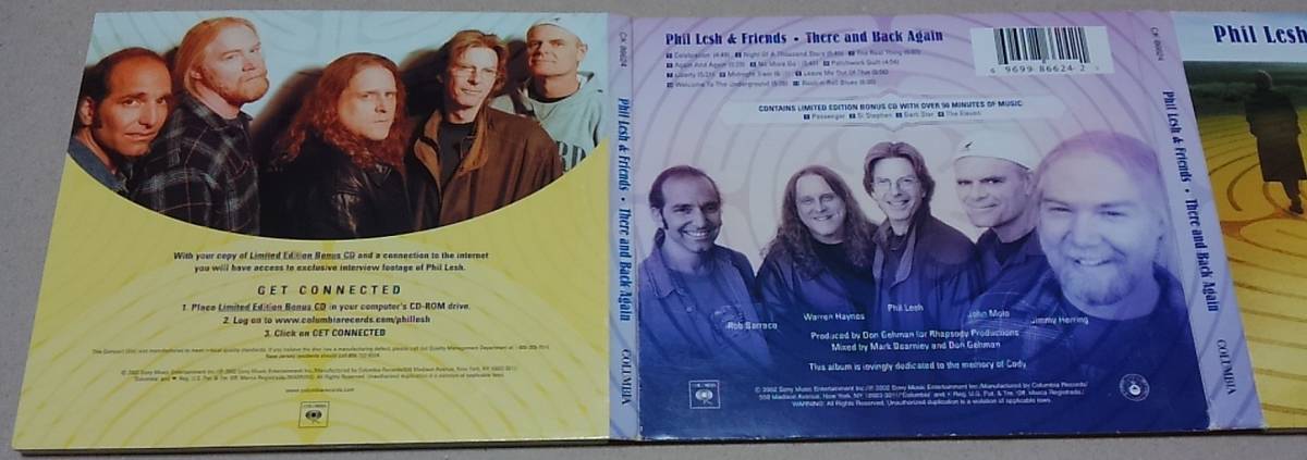  【2CD】PHIL LESH & FRIENDS / THERE AND BACK AGAIN　LIMITED EDITION■輸入盤/CK 86624■フィル・レッシュ GRATEFUL DEAD_画像2